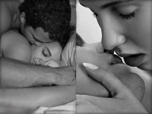 Men kissing a woman body porn photos