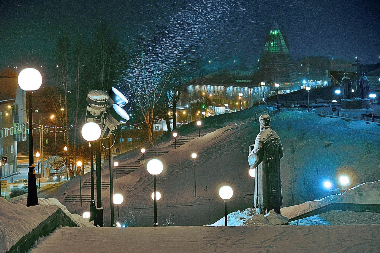 Площадь Ленина Новосибирск Новосибирск зимой