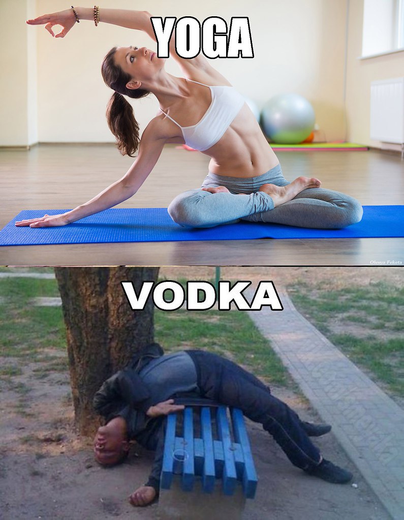 Yoga before fun