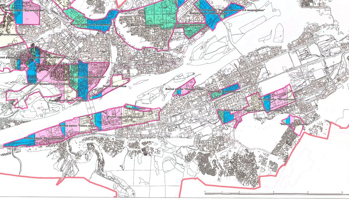 Генеральный план застройки красноярска до 2033 года