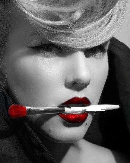 Как сделать красные губы на черно белом фото в фотошопе