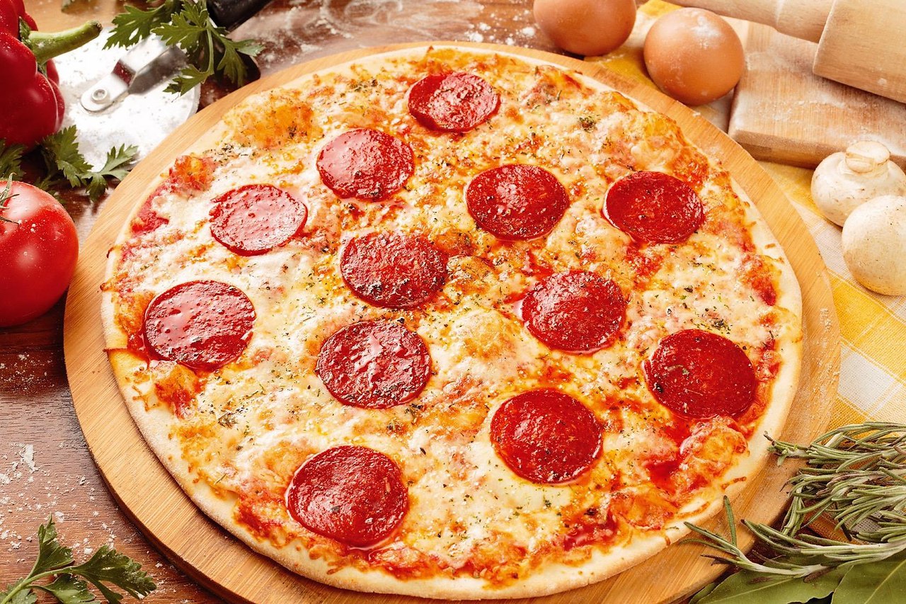 Пицца пепперони 25 см