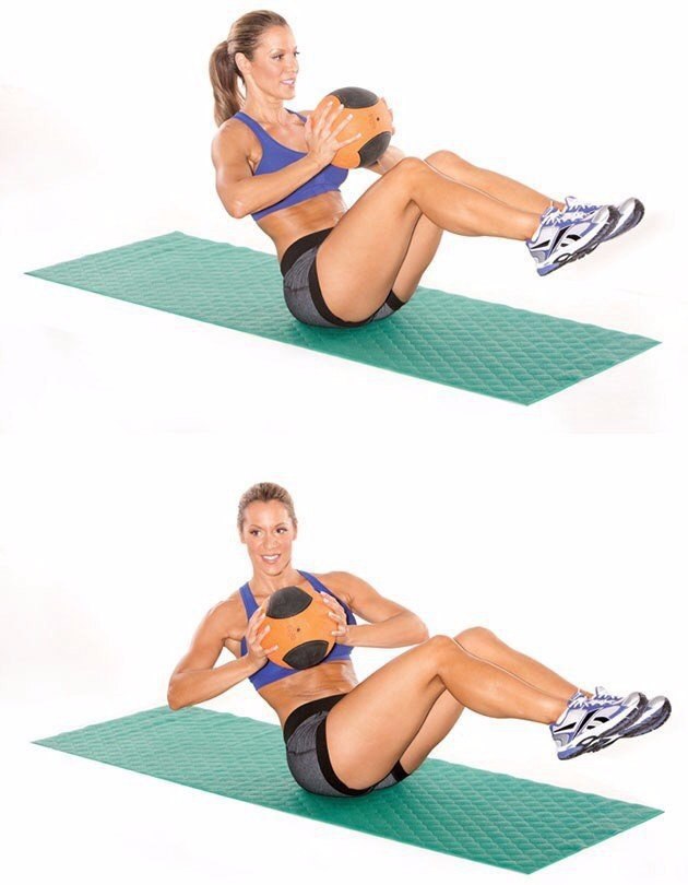 Oblique Crunches упражнение