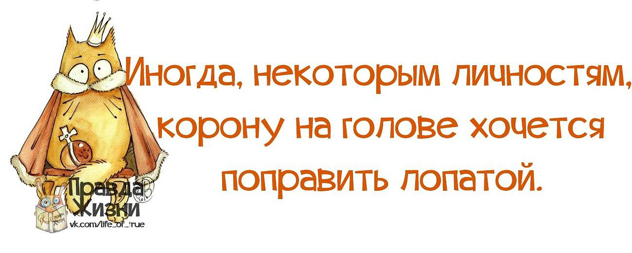 Некоторым людям корону на голове хочется поправить лопатой картинка