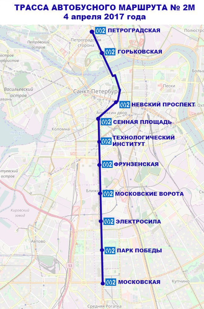 Карта наземного транспорта спб