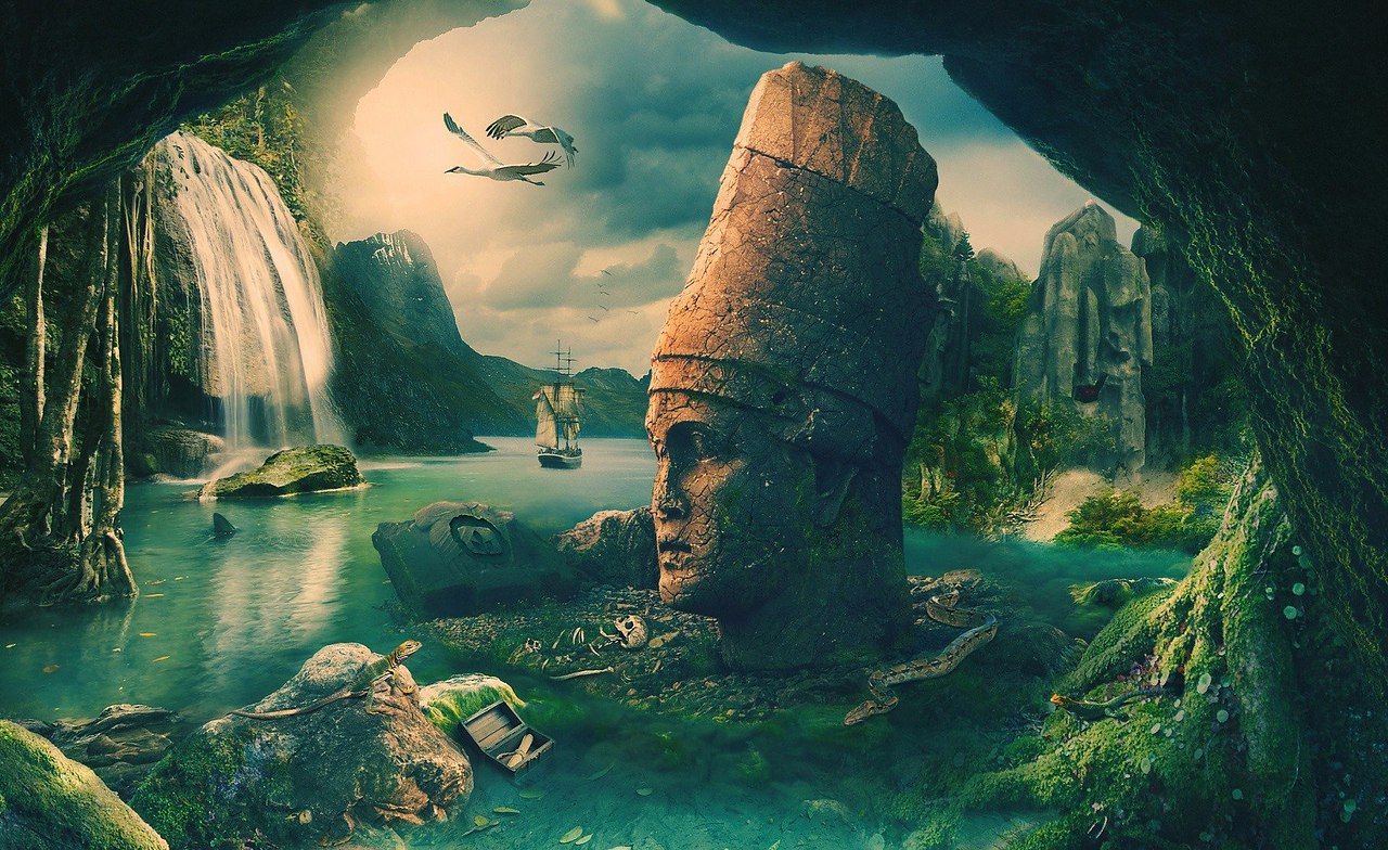 Рисунок затерянный город