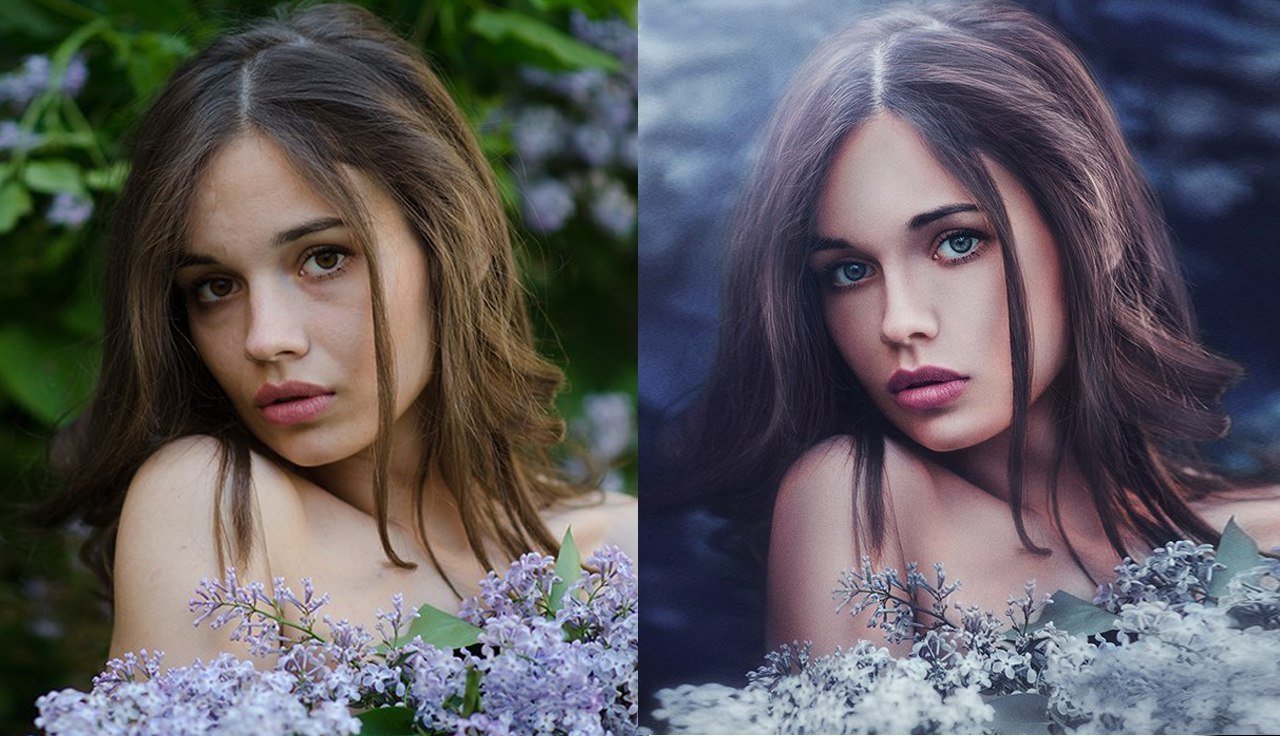 Обработка фотографии в Фотошоп: до и после