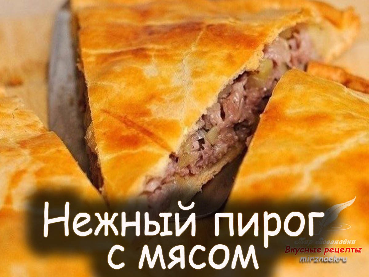 Самый вкусный мясной пирог