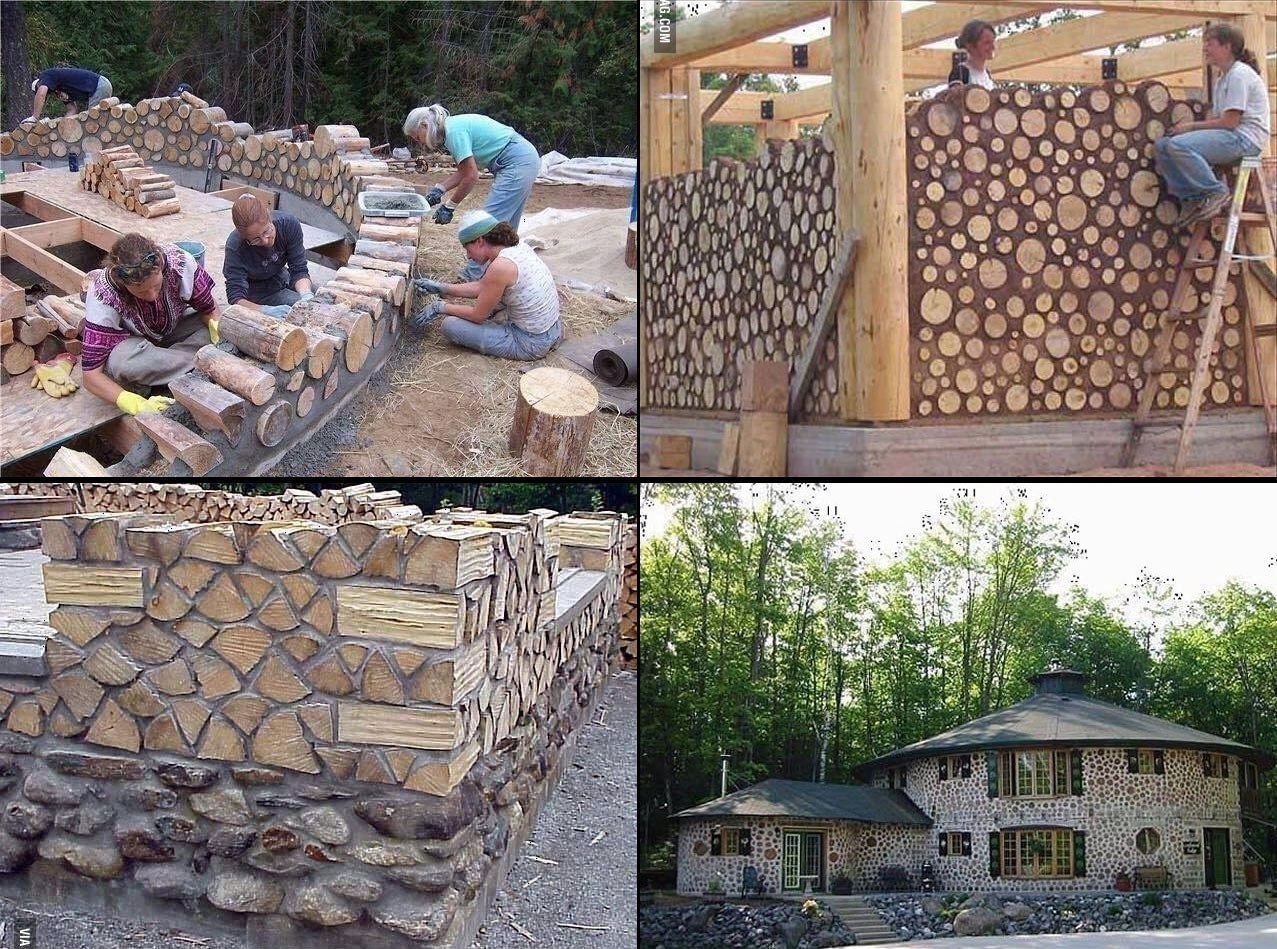 дом из дров и глины пошаговое