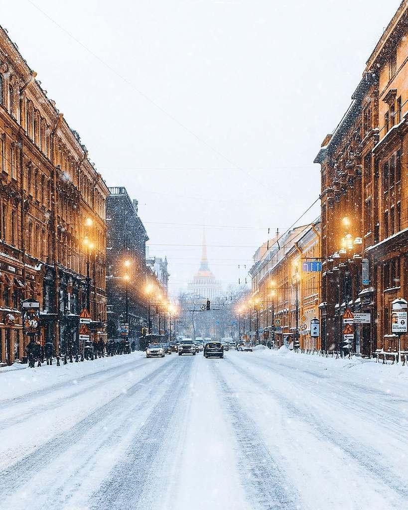 Невский проспект Санкт-Петербург зима