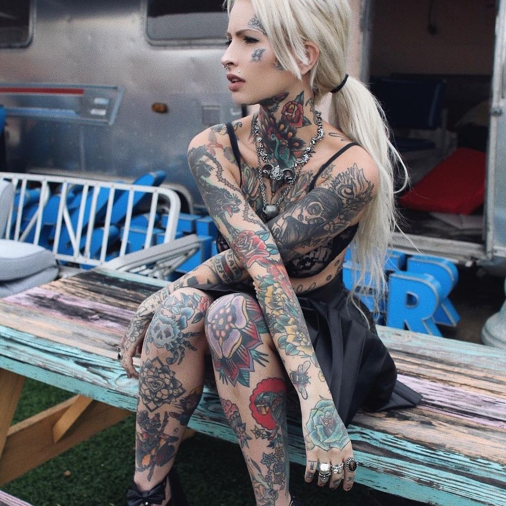 Tattooed britains woman most Britain's most