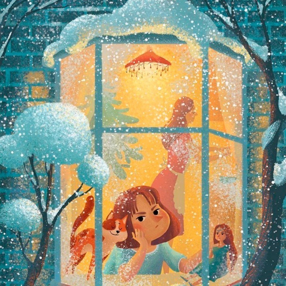 Маргарита Кухтина иллюстрации зима
