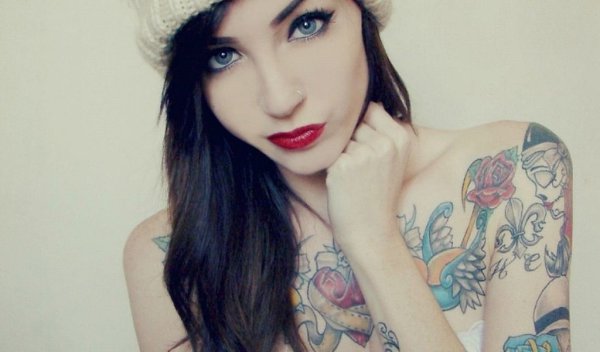 Brunette taboo piercing girl