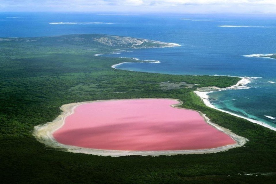 Озеро хиллер в австралии фото