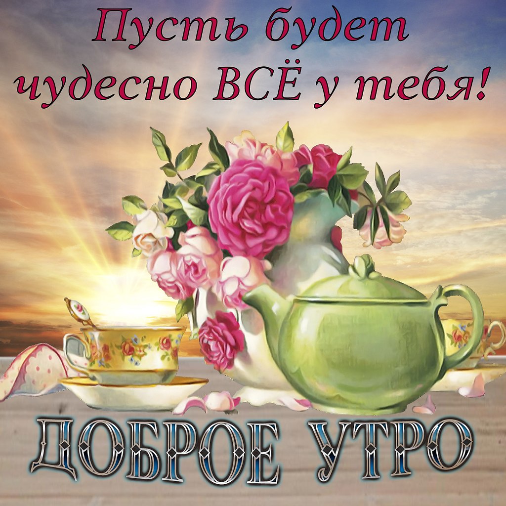 Надписью, открытка с добрым утром с пожеланиями на целый день