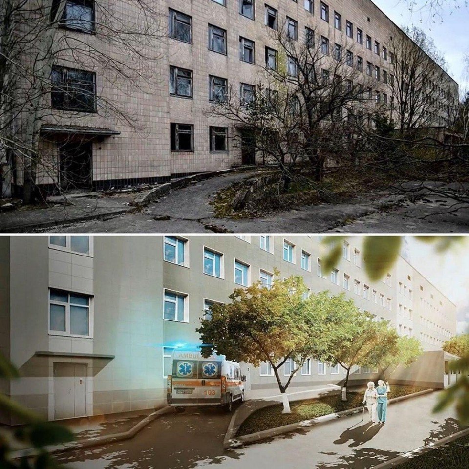 Фото аварии в чернобыле до аварии и после