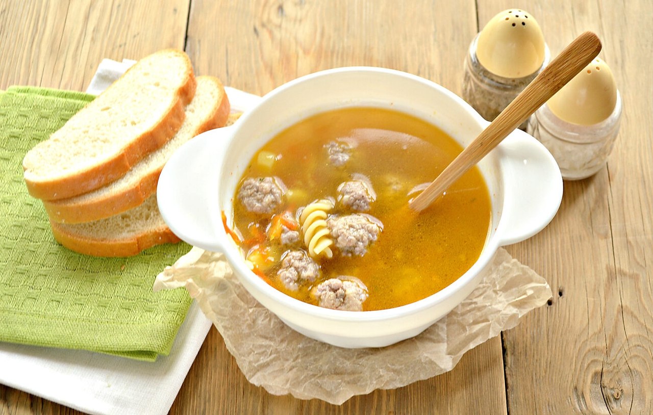 Суп с фрикадельками рецепт с фото с вермишелью пошагово с фото