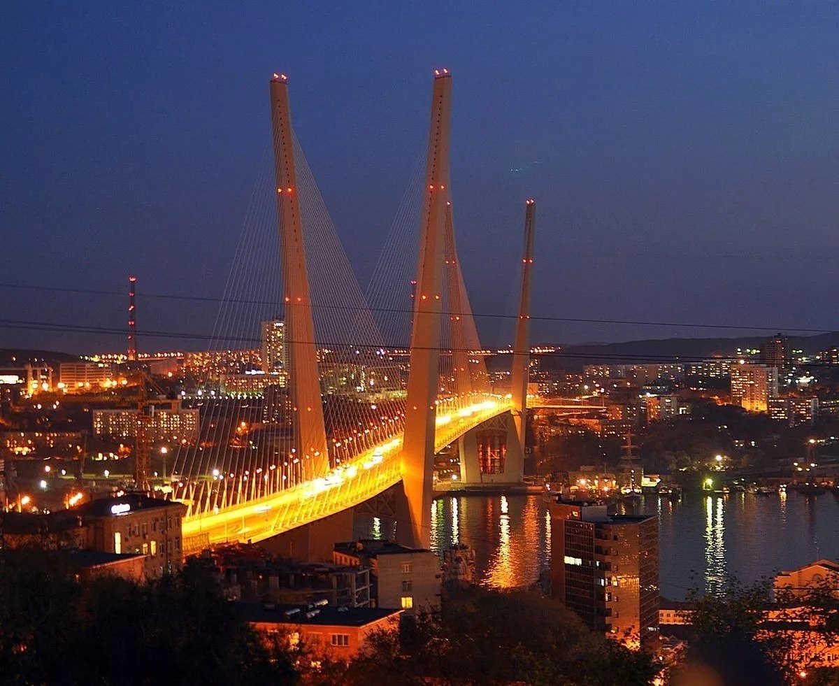 Фото моста золотой рог владивосток