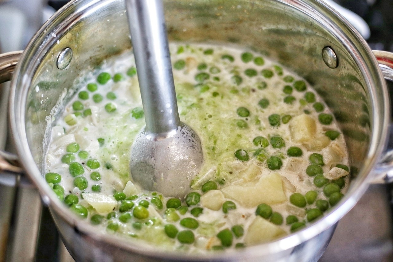 Рецепт супа из консервированного зеленого горошка фото пошагово