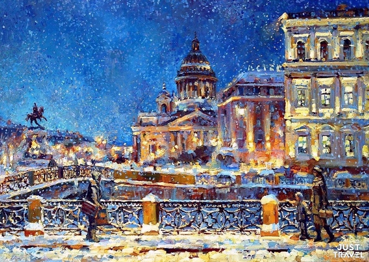 Павел Еськов снежный Петербург