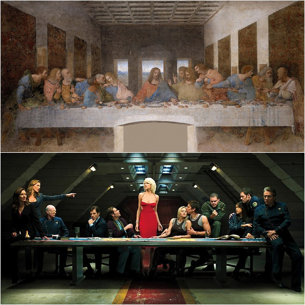 Фреска Леонардо да Винчи Тайная вечеря в Милане