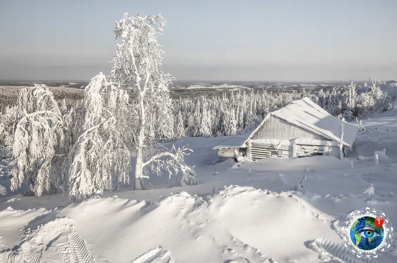 Зимний пост 2023. Русская глубинка. Как выглядит зимой Бижбуляк. Winter in Russian.