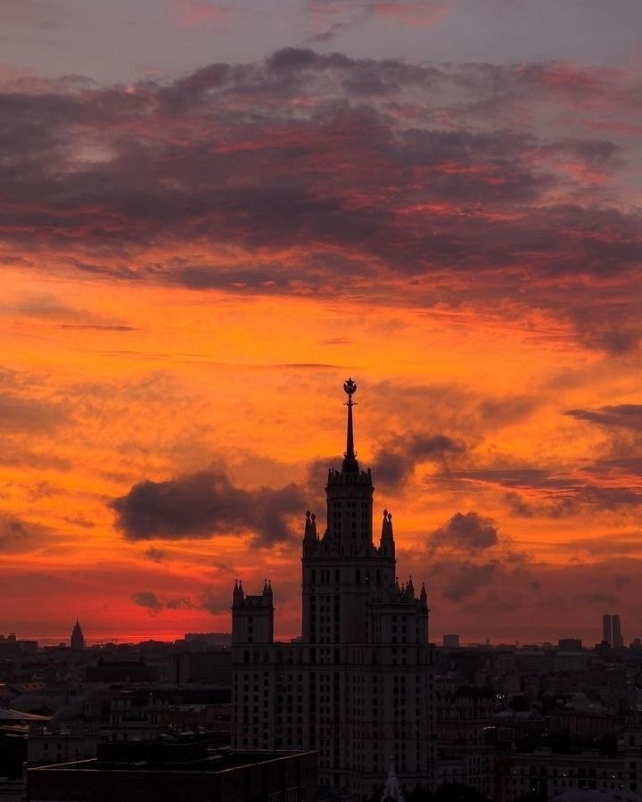 Карта заката в москве