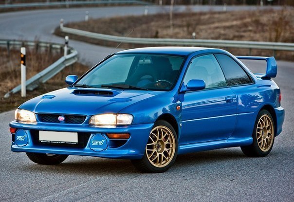1998 Subaru Impreza 22B STi.  252 / 156 mph  100 / 4.6  ...