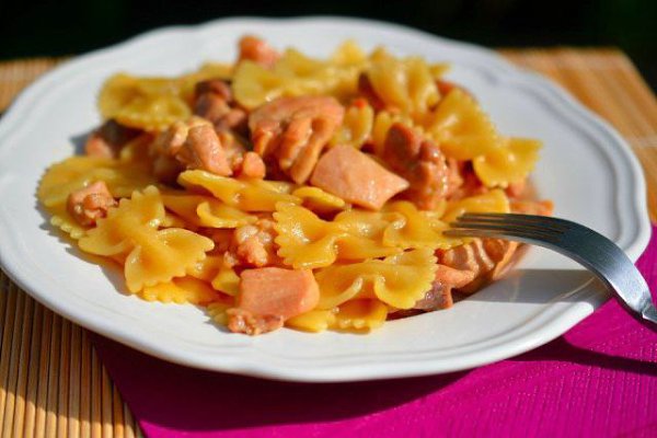 Фарфалле с курицей и мёдом.Ингредиенты:Макароны фарфалле — 500 гКуриная голень — 700 гМасло ... - 3