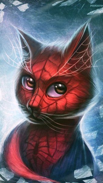 Серия “Кошки-супергерои“ по мотивам героев комиксов Marvel.Художника под ником Mikato - 7
