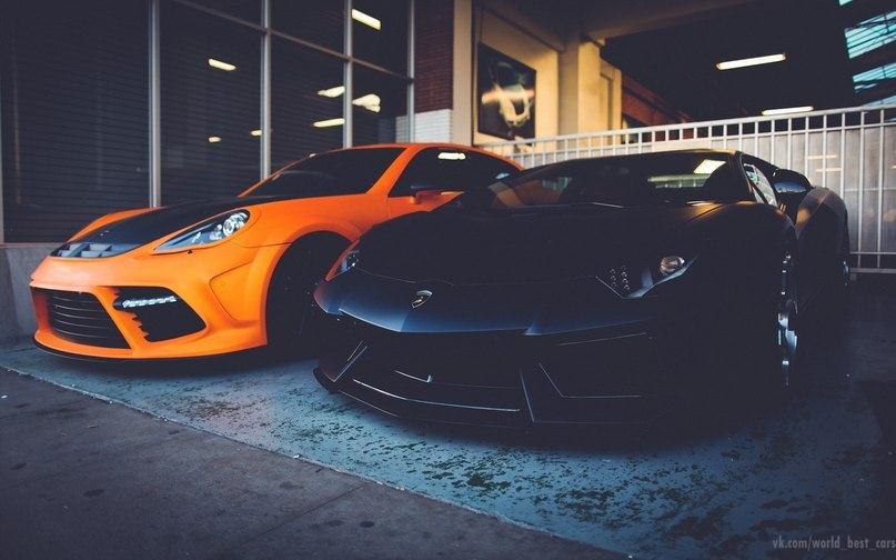 Lamborghini and Porcshe