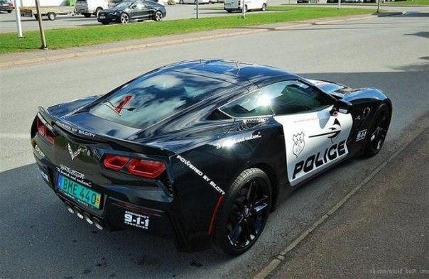 Chevrolet C7 Corvette Stingray with police livery. - 2