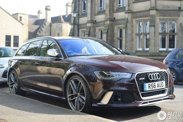 hocolate-brown Audi RS6 Avant. - 4