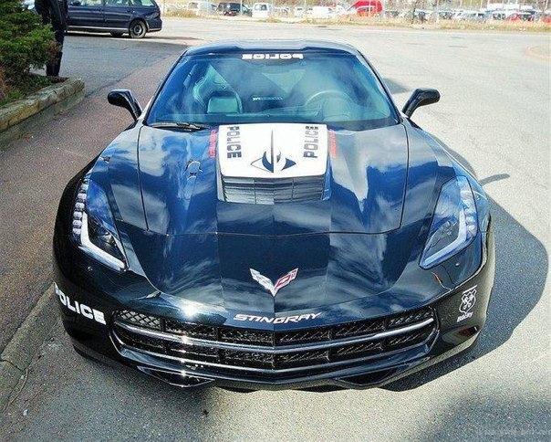 Chevrolet C7 Corvette Stingray with police livery. - 4