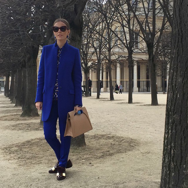 After @hermes show in @stellamccartney #marni shoes #jwanderson bag and #celine sunglasses