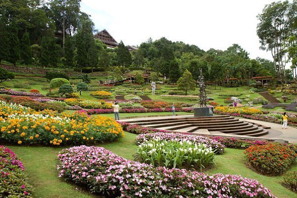 Парк мира фото Национальный парк-сад цветов "Mae Fah Luang Garden" в Таиланде