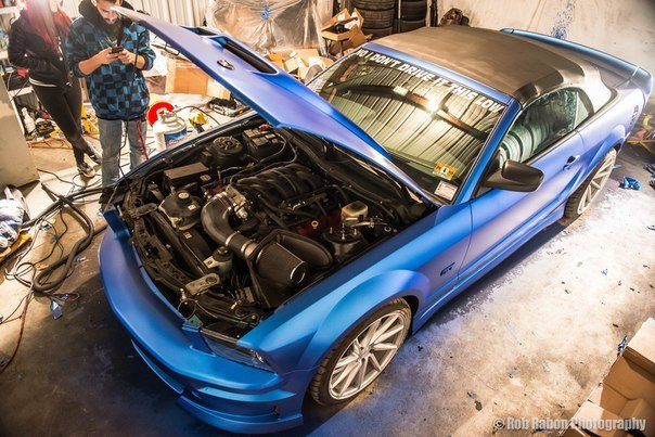 Ford Mustang Convertible on Vossen Wheels - 7