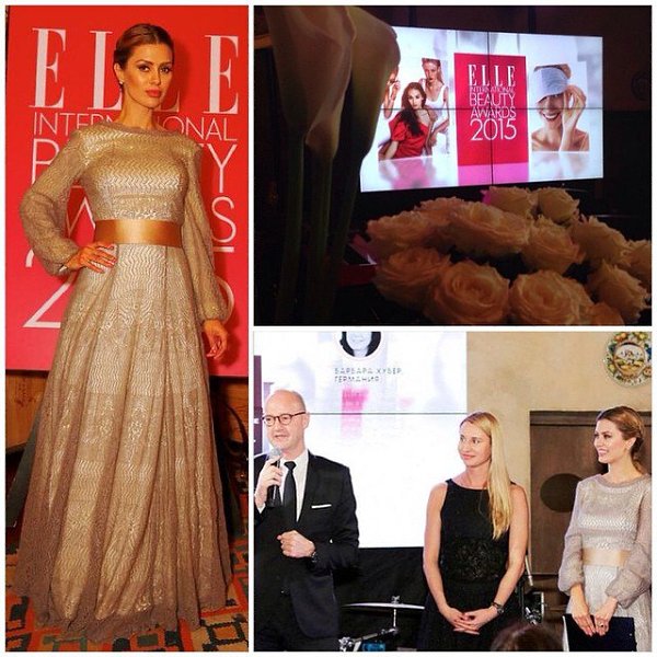 #ElleBeautyAwards2015.wearing @alarusse dress ----------------------------�� ����, ������ ...