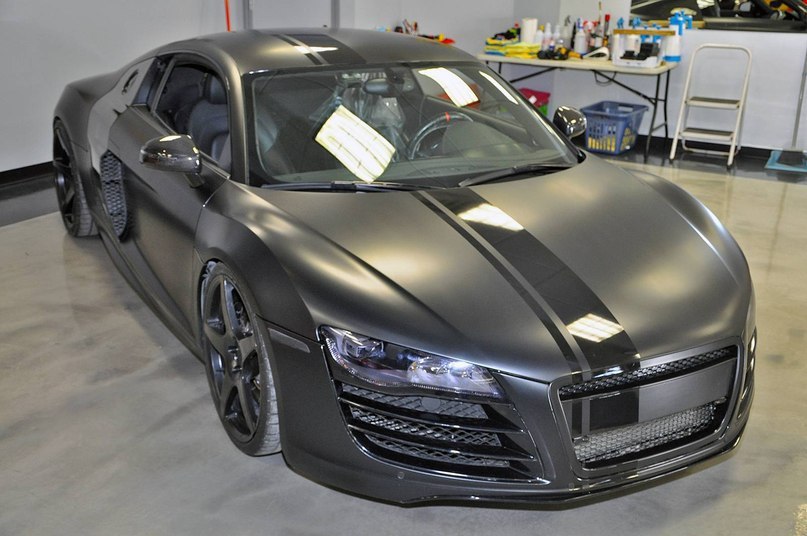 Evil 800hp Matte Black Audi R8 by VF Engineering.