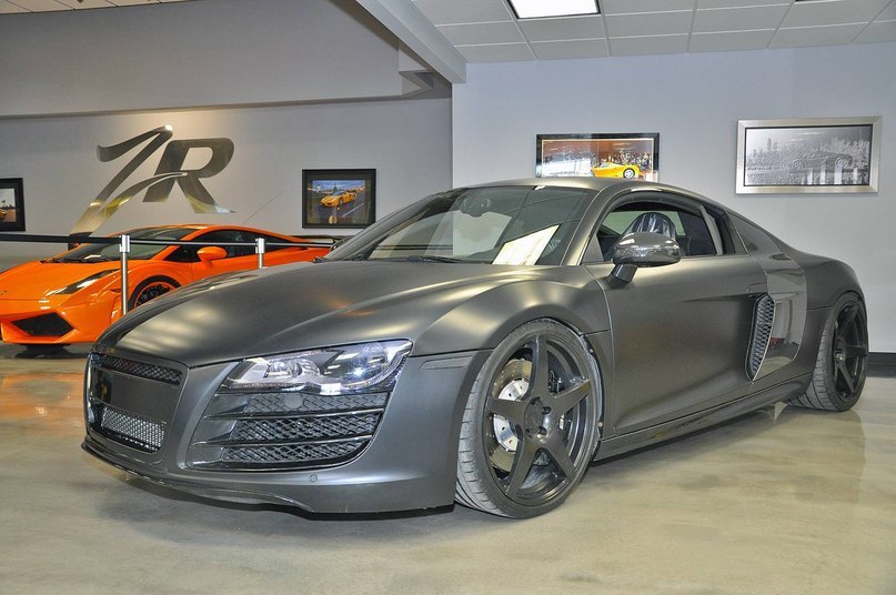 Evil 800hp Matte Black Audi R8 by VF Engineering. - 3