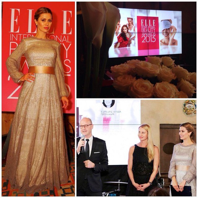 #ElleBeautyAwards2015.wearing @alarusse dress ----------------------------�� ����, ������ ...