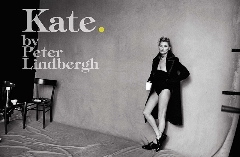 Kate Moss by Peter Lindbergh for Vogue Italia January 2015