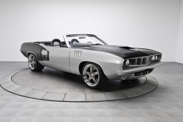1971 Silver &amp;amp; Black Plymouth Cuda Convertible Viper V10 - 3