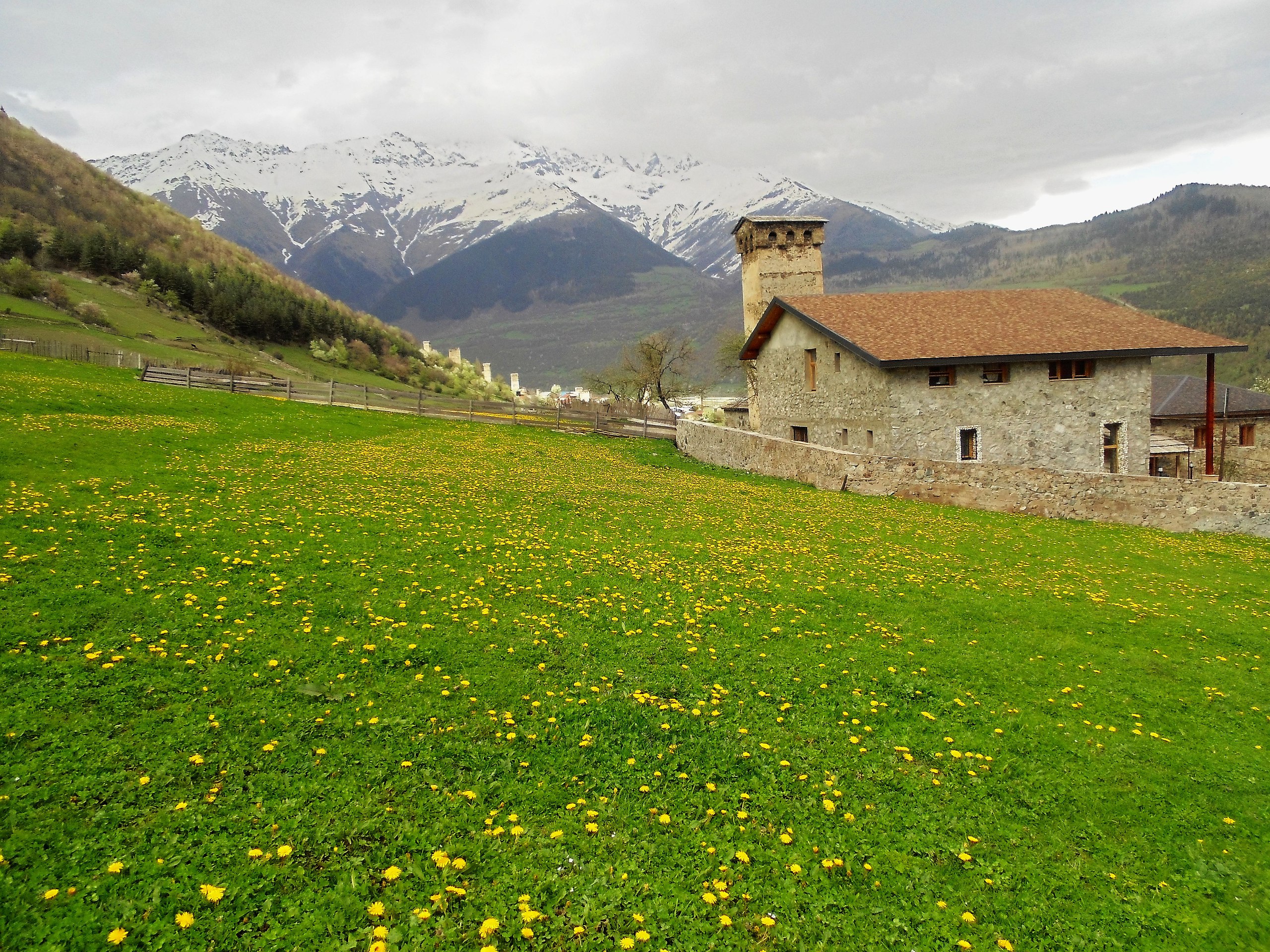 Mestia city (Svaneti, Georgia)