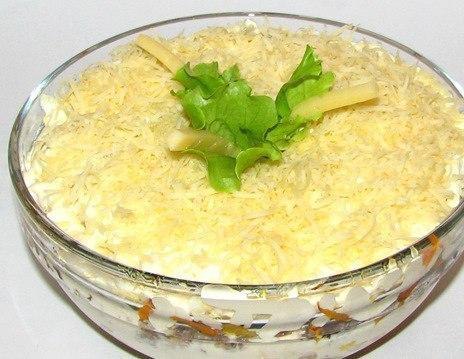 Cалат с грибами и сардиной.Сохрани, чтобы не потерять!Ингредиенты:1 банка сардин4 яйца1 луковица1 ...