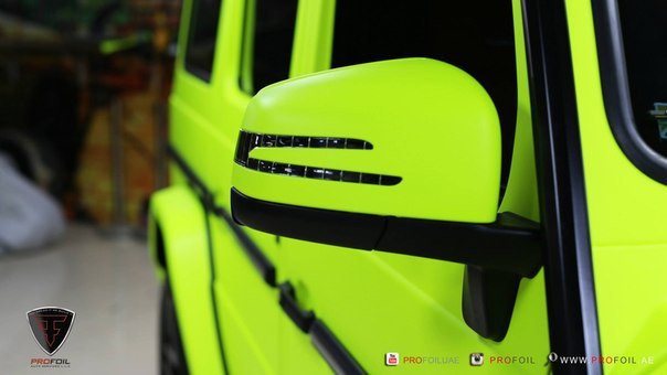 Fluro Yellow Mercedes-Benz G 63 AMG by Profoil. - 4