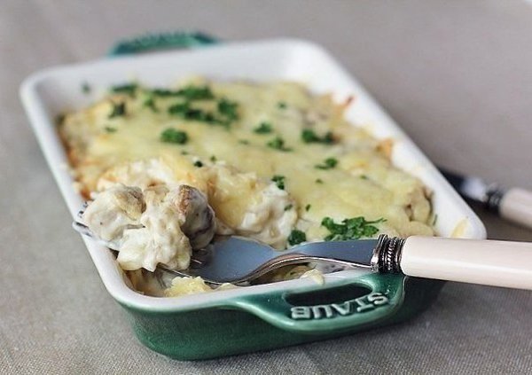 7 рецептов блюд с ШАМПИНЬОНАМИ.1. Куриное филе с грибами и сливкамиИнгредиенты:Куриное филе — около ...