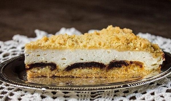 Творожный пирог с финиками.Вам понадобится:500 гр. творога 0% жирности1,5 стакана муки2 яйца, желтки ...
