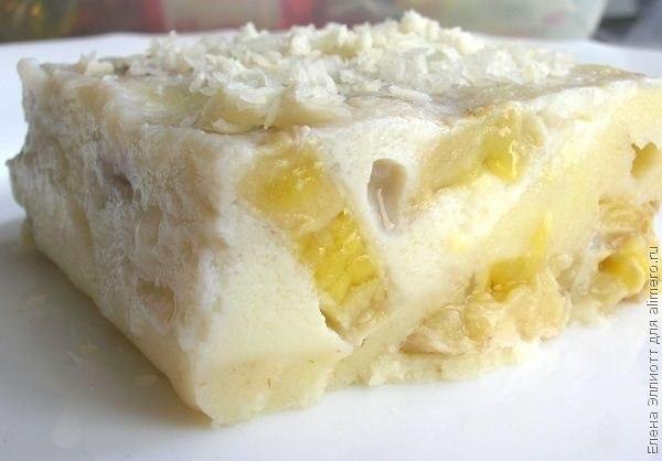 Банановый пудинг.Ингредиенты на 4 порции :Банан (4 шт.)Манная крупа (0.5 стак.)Молоко (1 ... - 10