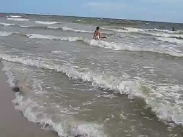 Курорт Коблево штормит